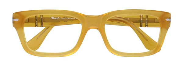 Yellow chunky rectangular Persol frames