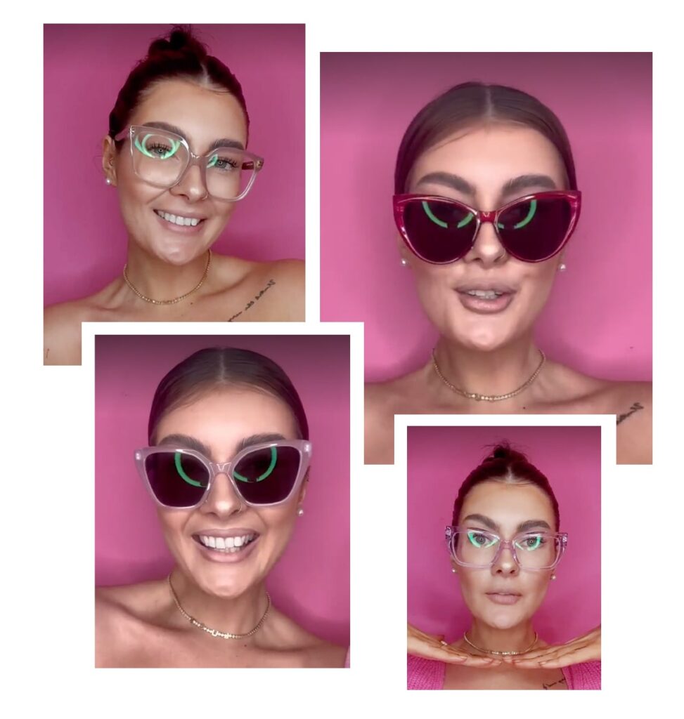 Lucy Johnston wearing Marc Jacobs, Scout and Glasses DIrect Collection frames