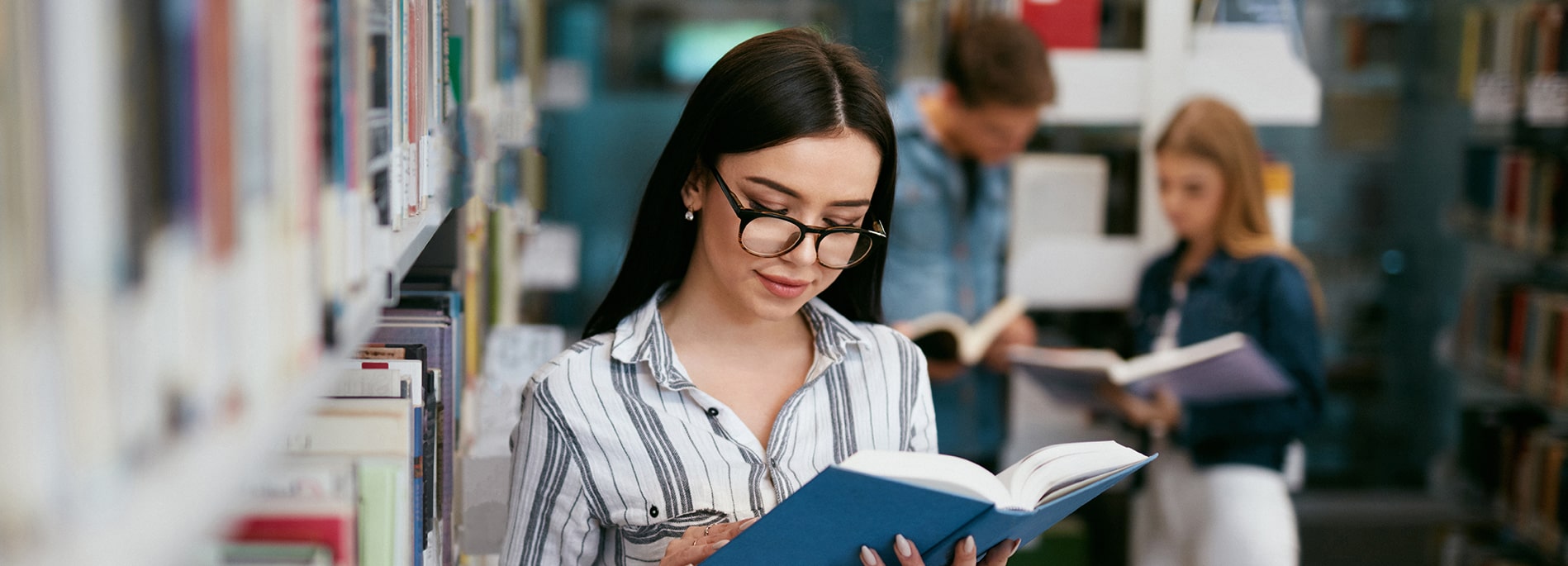 Student with glasses on sale