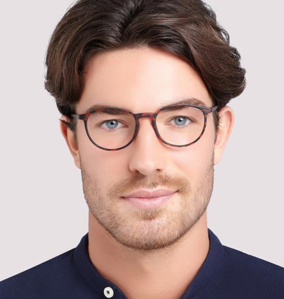 Stylish glasses for men with round faces online