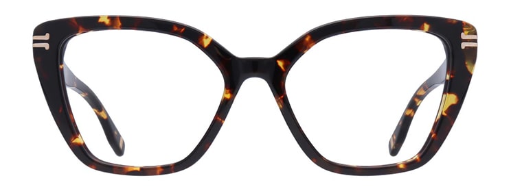 Tortoiseshell butterfly shaped Marc Jacobs frame