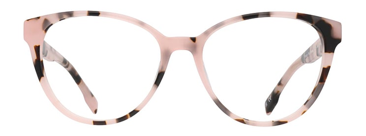 Beige tortoiseshell cay-eye Pink Ribbon frame