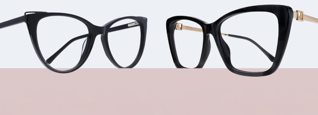 What is the difference between cat-eye and butterfly glasses?