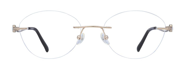 Clear rimless finelight frames