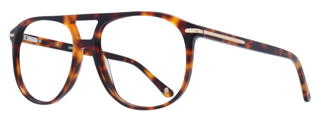 Aviator frames made of tortoiseshell acetate