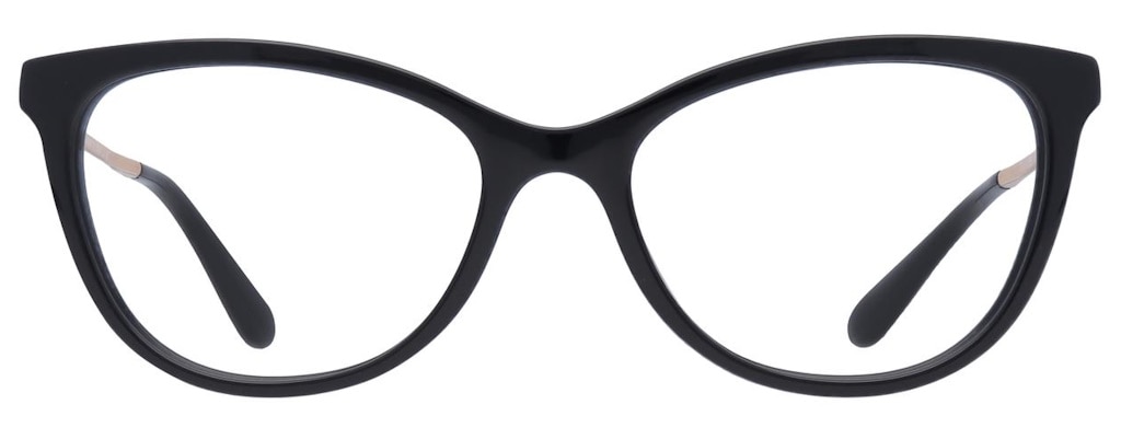 Black cat-eye glasses made from acetate