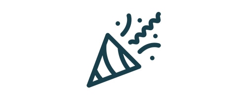 Confetti icon.