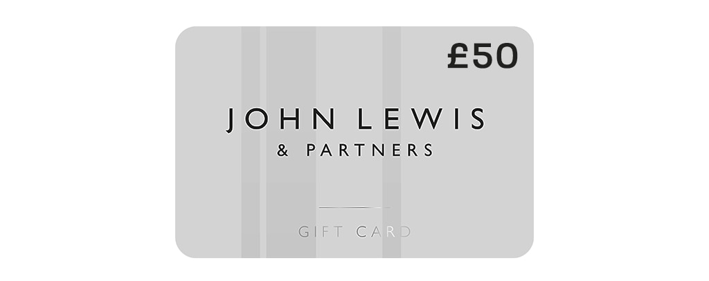 A £50 John Lewis silver gift card.
