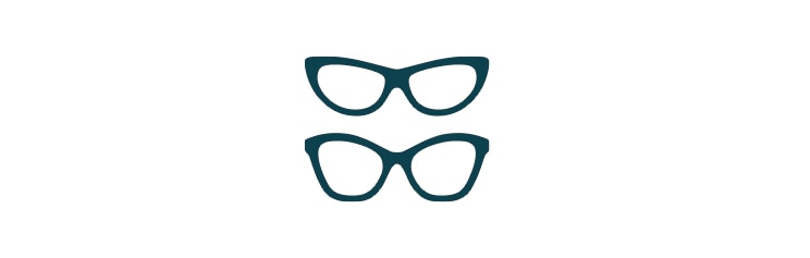 Glasses frames icon.