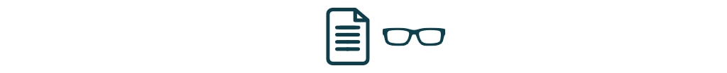 Prescription glasses icon. 