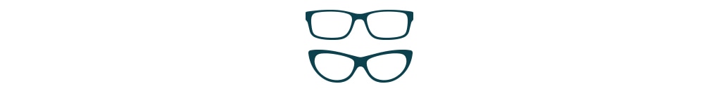 Icon depicting two pairs of glasses.
