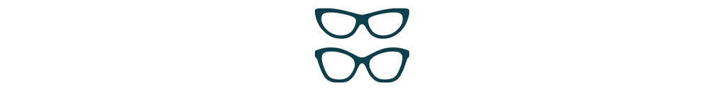 Icon depicting two pairs of glasses.