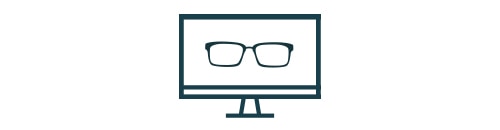 Computer screen icon. 