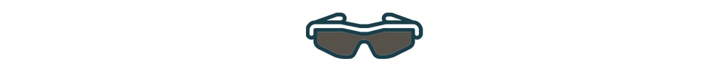 Sports sunglasses icon. 