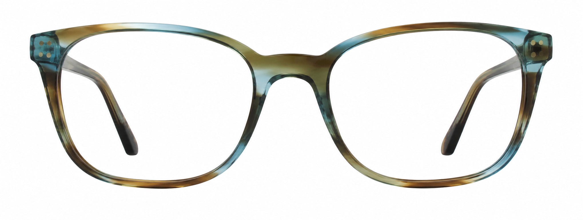 Tiffany & Co TF2109HB small square acetate glasses in an ocean turquoise.