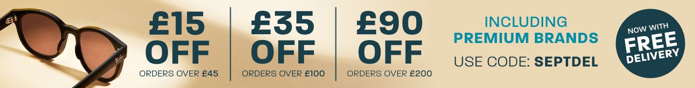 £15 off orders £45+, £35 off orders £100+, £90 off orders £200+, including Premium brands, plus now with free delivery - use code: SEPTDEL