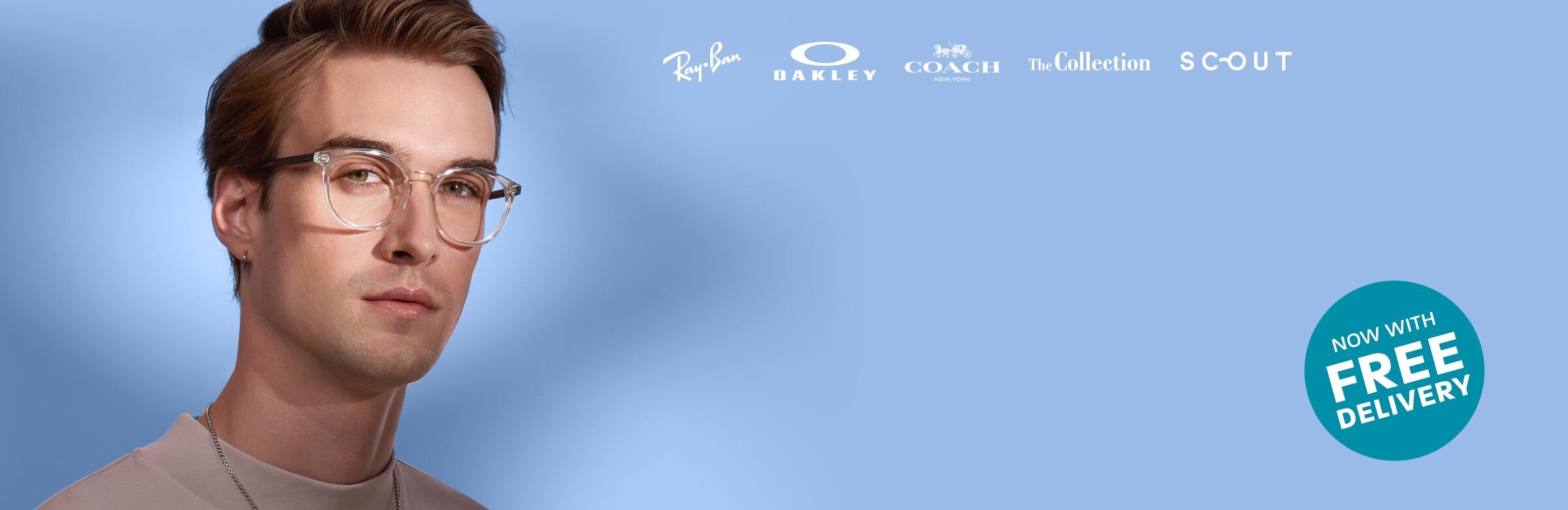 Includes Ray-Ban, Oakley, Coach, The Collection, Scout + now also free delivery