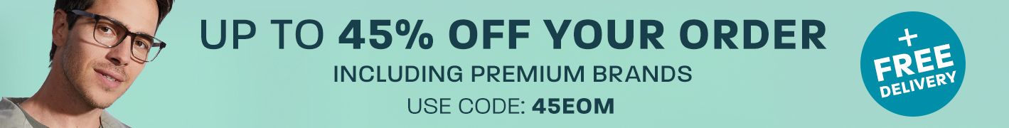 Up to 45% off your order (including Ray-Ban, Oakley and more) + free delivery - use code: 45EOM