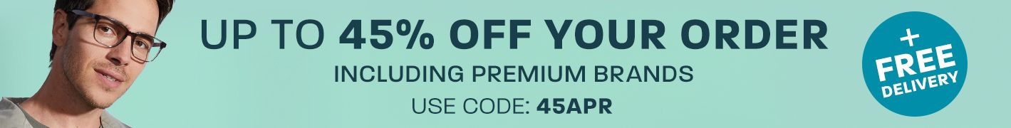Up to 45% off your order + free delivery (including Premium brands) - use code 45APR