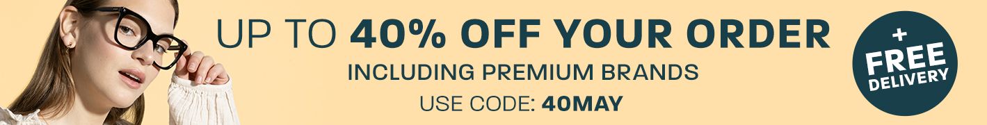 Up to 40% off your order + free delivery (including premium brands) - use code: 40MAY