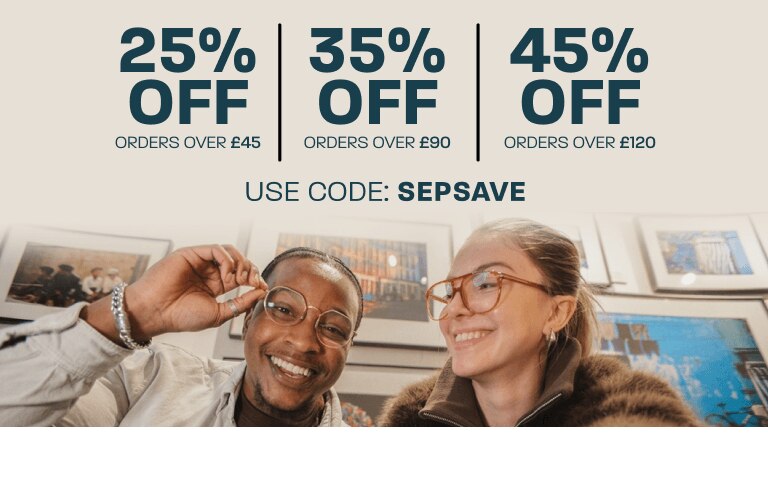 25% off baskets over £45, 35% off baskets over £90, 45% off baskets over £120 - use code: SEPSAVE