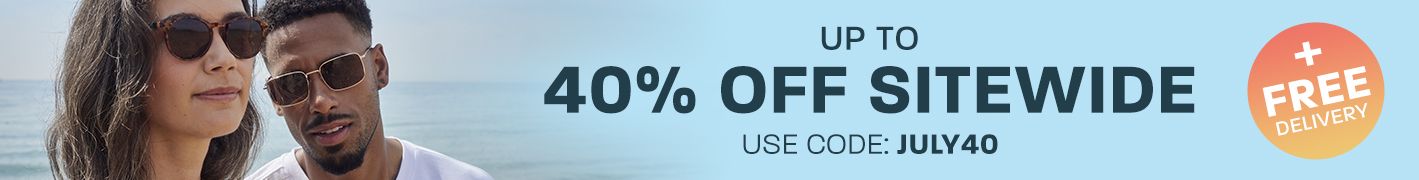 Up to 40% off sitewide + free delivery - use code: JULY40