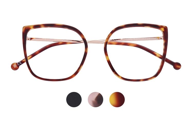 Scout: Made in Italy Colombina - a cat-eye frame made of acetate and metal, available in black, tortoise and pink havana