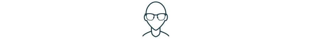 Bald diamond face icon.