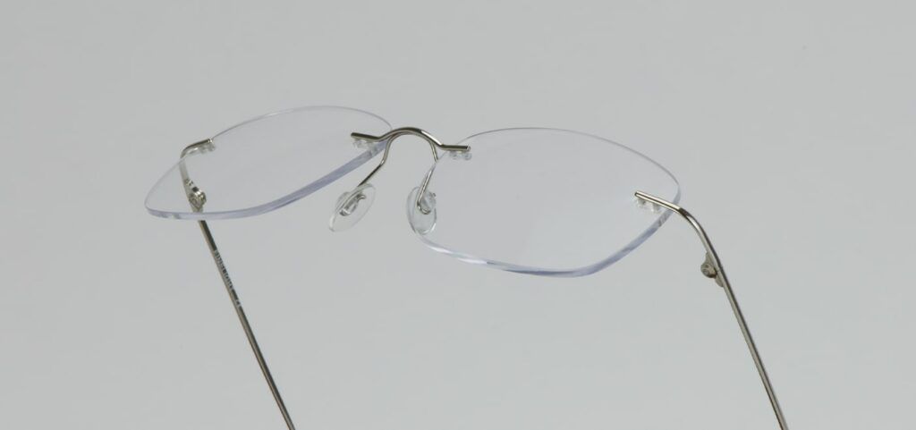 Close-up of a pair of Finelight frames coming from the bottom of the shot
