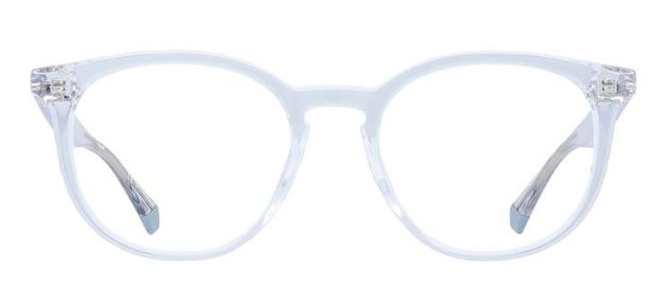 A round frame made of transparent acetate