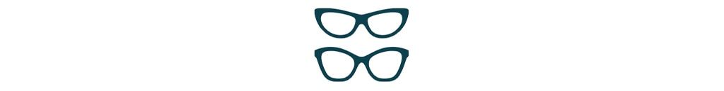 Icon depicting two pairs of glasses.
