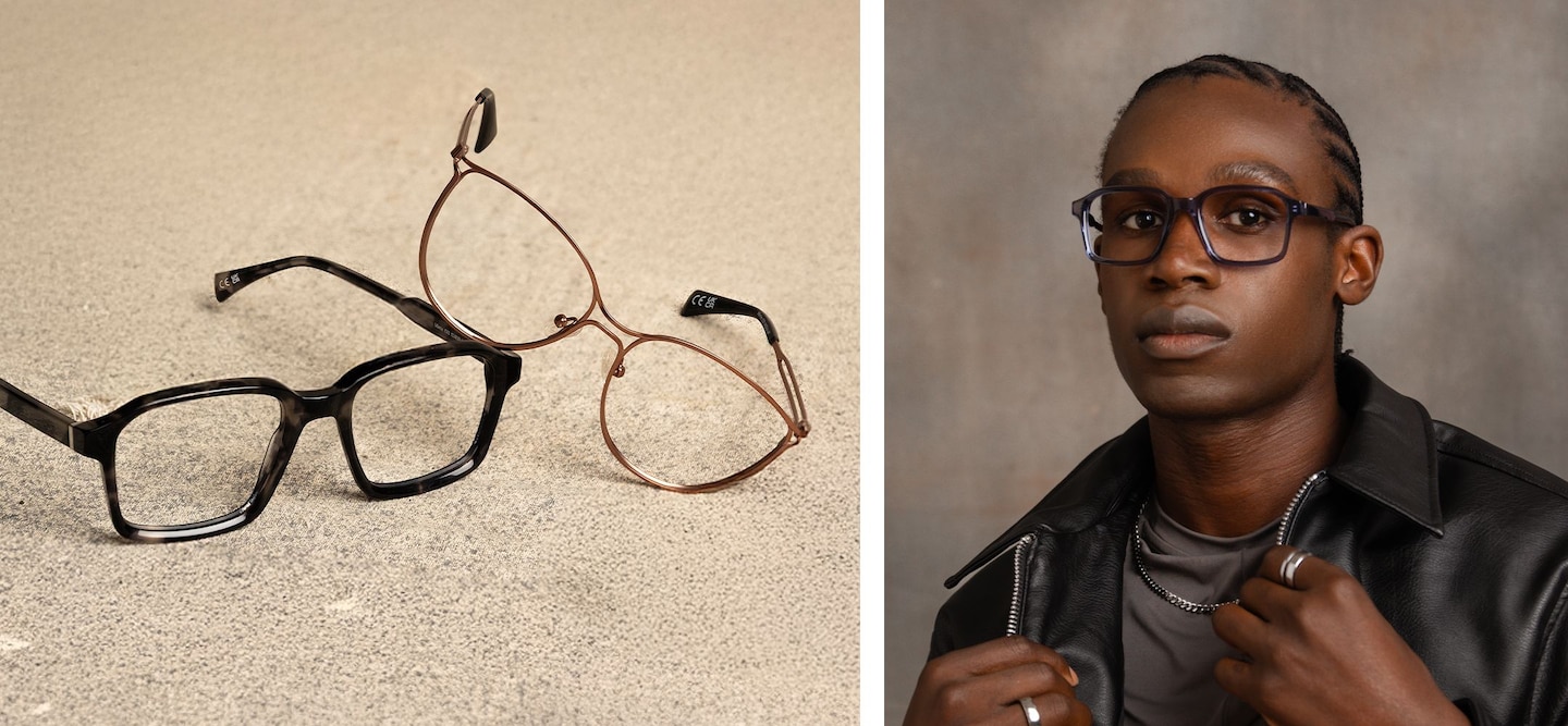 Couple wearing Catwalk Collection frames