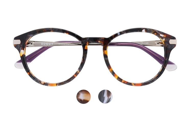 Round tortoiseshell Scout Made in Italy frames