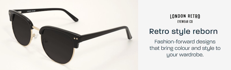 London Retro Eyewear - retro style reborn. Fashion-forward designs that bring colour and style to your wardrobe.