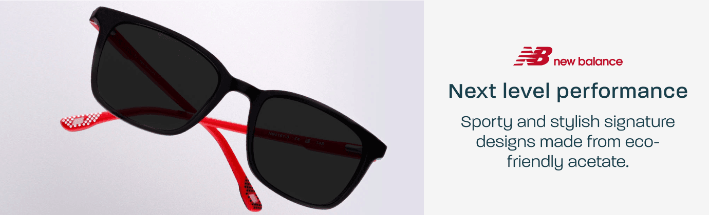 New Balance - next level performance. Sporty and stylish signature designs made from eco-friendly acetate.
