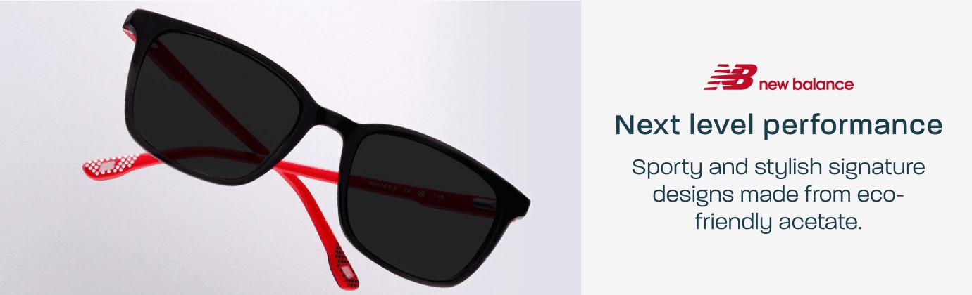 New Balance - next level performance. Sporty and stylish signature designs made from eco-friendly acetate.