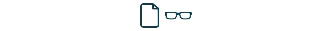 Non-prescription glasses icon.
