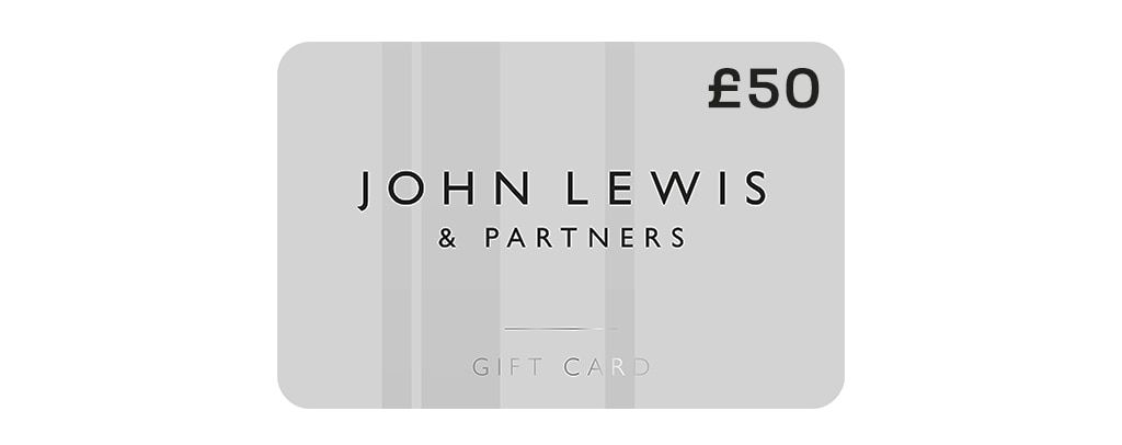A £50 John Lewis silver gift card.