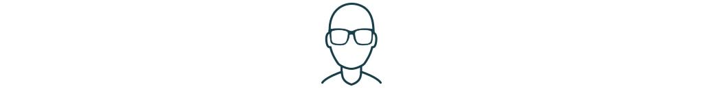 Bald oblong face icon.
