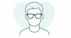 Heart face icon.