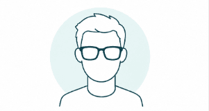 Round face icon.