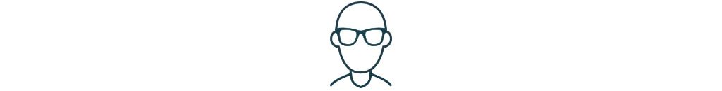 Bald oval face icon.
