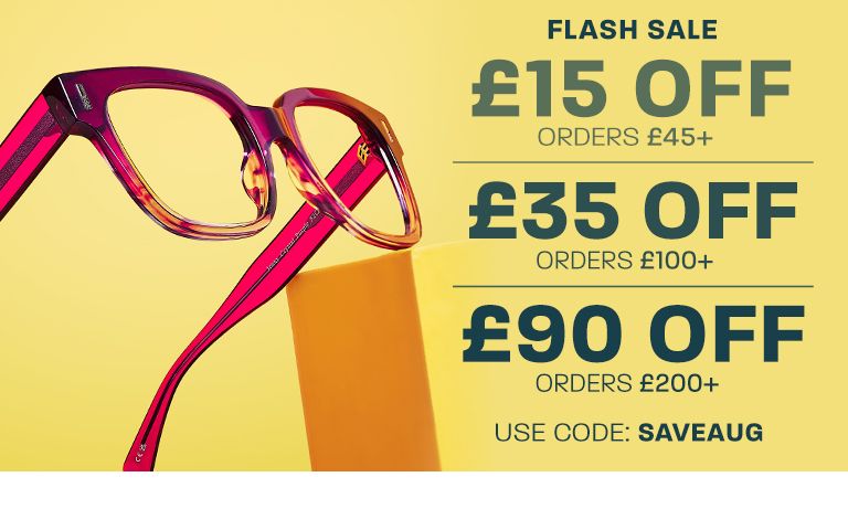 Flash Sale: £15 off orders £45+, £35 off orders £100+, £90 off orders £200+ - use code: SAVEAUG