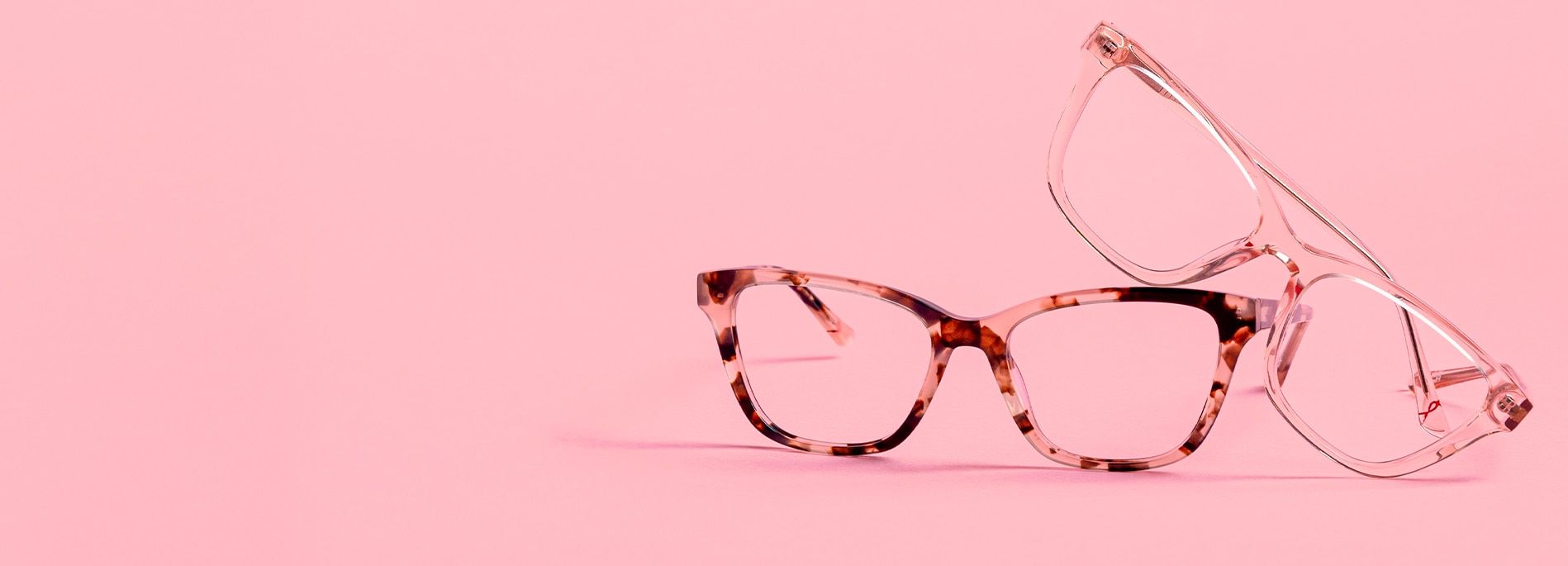 Support Breast Cancer Awareness Month with Pink Ribbon glasses