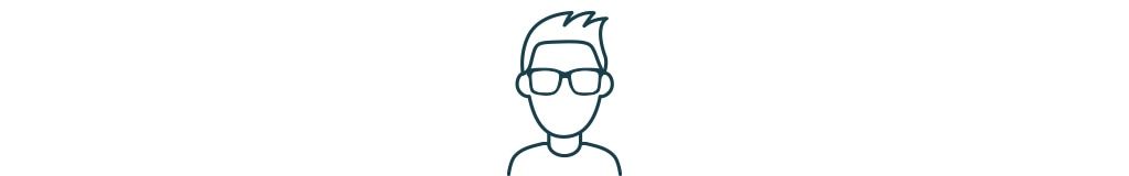 Face with glasses icon.