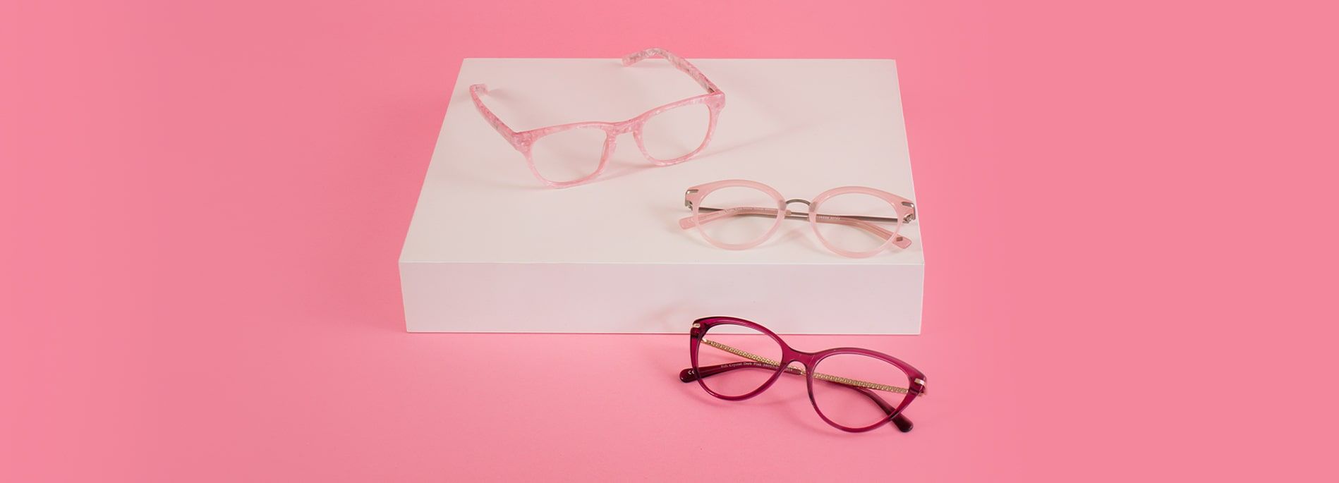 Look perfect in pink with these bright glasses