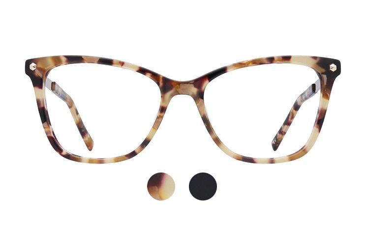 Tortoiseshell Cat-eye Scout: Made in Italy frames