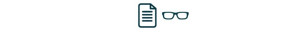 Prescription glasses icon.