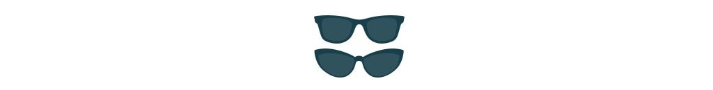 Icon displaying two pairs of sunglasses.