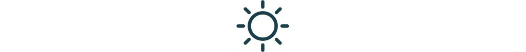 Sun icon.
